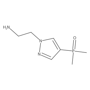 2-[4-(dimethylphosphoryl)-1H-pyrazol-1-yl]ethan-1-amine结构式