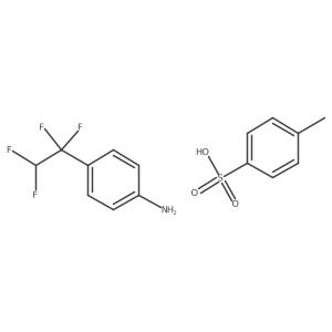 4-(1,1,2,2-Tetrafluoroethyl)aniline, 4-methylbenzene-1-sulfonic acid Structure