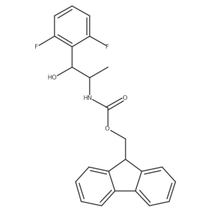 (9H-fluoren-9-yl)methyl N-[1-(2,6-difluorophenyl)-1-hydroxypropan-2-yl]carbamate结构式