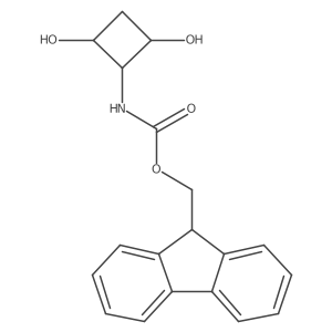 (9H-fluoren-9-yl)methyl N-(2,4-dihydroxycyclobutyl)carbamate Structure