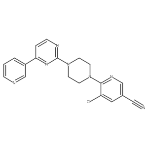 5-Chloro-6-{4-[4-(pyridin-3-yl)pyrimidin-2-yl]piperazin-1-yl}pyridine-3-carbonitrile Structure