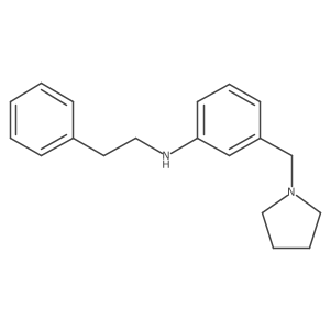 N-[3-(1-Pyrrolidinylmethyl)phenyl]benzeneethanamine结构式