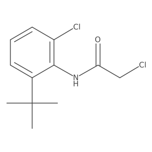 2-Chloro-N-[2-chloro-6-(1,1-dimethylethyl)phenyl]acetamide Structure