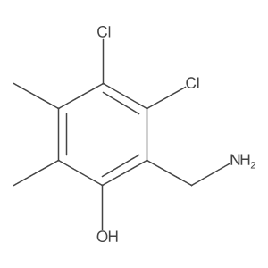 2-(Aminomethyl)-3,4-dichloro-5,6-dimethylphenol Structure