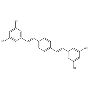 1,3-Benzenediol, 5,5a(2)-[1,4-phenylenedi-(1E)-2,1-ethenediyl]bis-结构式