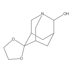 Spiro[1,3-dioxolane-2,6'-1-azatricyclo[3.3.1.13,7]decane]-2'-ol Structure