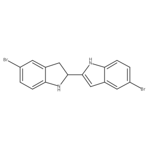 5,5a(2)-Dibromo-2,3-dihydro-2,2a(2)-bi-1H-indole结构式