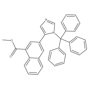 Methyl 3-[1-(triphenylmethyl)-1H-imidazol-5-yl]-1-naphthalenecarboxylate Structure