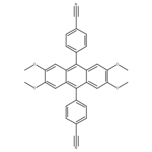 4,4'-(2,3,6,7-Tetramethoxyanthracene-9,10-diyl)dibenzonitrile Structure