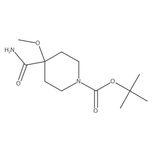 1-Boc-4-carbamoyl-4-methoxy-piperidine Structure