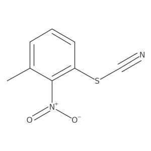 Thiocyanic acid, 3-methyl-2-nitrophenyl ester结构式