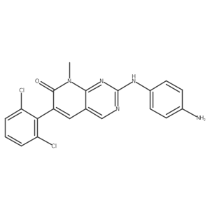 2-(4-aminophenylamino)-6-(2,6-dichlorophenyl)-8-methylpyrido[2,3-d]pyrimidin-7(8H)-one Structure