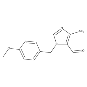 5-Amino-3-[(4-methoxyphenyl)methyl]imidazole-4-carbaldehyde Structure