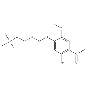 4-Methoxy-2-nitro-5-{[2-(trimethylsilyl)ethoxy]methoxy}aniline结构式