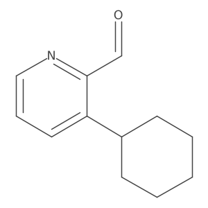 3-Cyclohexylpyridine-2-carbaldehyde结构式