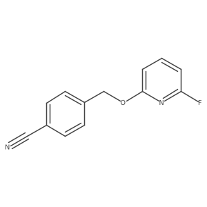 4-(6-Fluoro-pyridin-2-yloxymethyl)-benzonitrile Structure