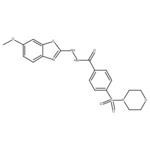 N'-(6-methoxybenzo[d]thiazol-2-yl)-4-(morpholinosulfonyl)benzohydrazide结构式