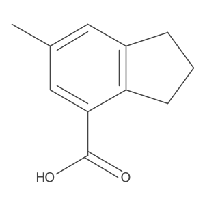 6-methyl-2,3-dihydro-1H-indene-4-carboxylic acid Structure