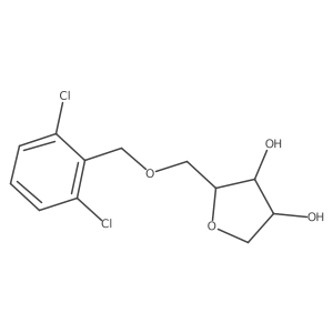 L-Arabinitol, 2,5-anhydro-1-O-[(2,6-dichlorophenyl)methyl]-结构式