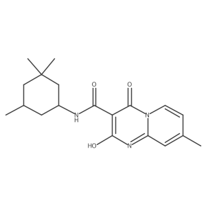 2-hydroxy-8-methyl-4-oxo-N-(3,3,5-trimethylcyclohexyl)-4H-pyrido[1,2-a]pyrimidine-3-carboxamide Structure