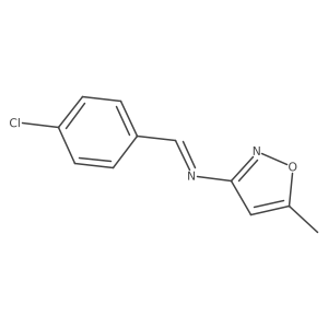 N-(4-Chlorobenzylidene)-5-methyl-3-isoxazolamine结构式