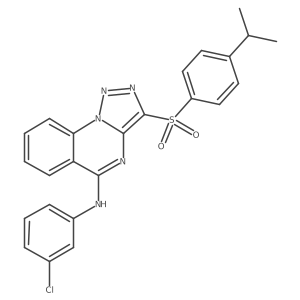 N-(3-chlorophenyl)-3-{[4-(propan-2-yl)phenyl]sulfonyl}[1,2,3]triazolo[1,5-a]quinazolin-5-amine Structure