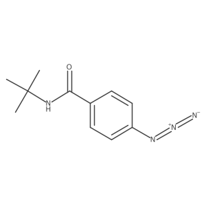 4-Azido-n-(tert-butyl)benzamide结构式