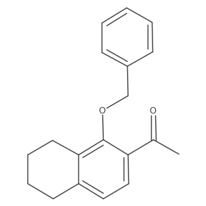 1-Benzyloxy-2-acetyl-5,6,7,8-tetrahydronaphthalene结构式