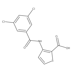 3-[(3,5-Dichlorobenzoyl)amino]-2-thiophenecarboxylic acid结构式
