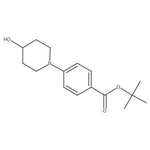 Tert-butyl 4-(4-hydroxypiperidin-1-yl)benzoate结构式