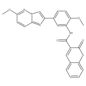 N-(2-methoxy-5-(6-methoxyimidazo[1,2-b]pyridazin-2-yl)phenyl)-2-oxo-2H-chromene-3-carboxamide Structure