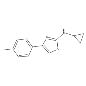 n-Cyclopropyl-4-(p-tolyl)thiazol-2-amine Structure