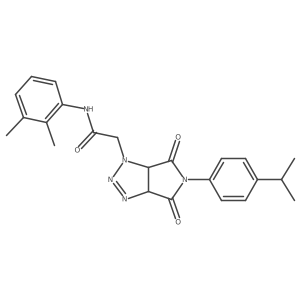 N-(2,3-dimethylphenyl)-2-[5-(4-isopropylphenyl)-4,6-dioxo-4,5,6,6a-tetrahydropyrrolo[3,4-d][1,2,3]triazol-1(3aH)-yl]acetamide Structure