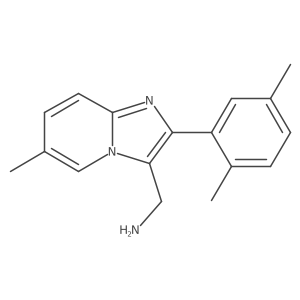 2-(2,5-Dimethylphenyl)-6-methylimidazo[1,2-a]pyridine-3-methanamine Structure
