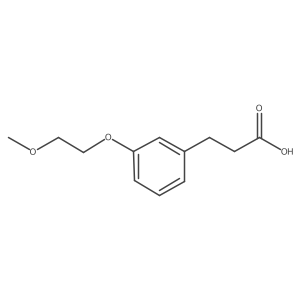 3-[3-(2-Methoxyethoxy)phenyl]propanoic acid Structure