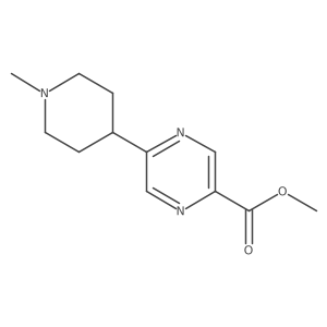 Methyl 5-(1-methylpiperidin-4-yl)pyrazine-2-carboxylate Structure