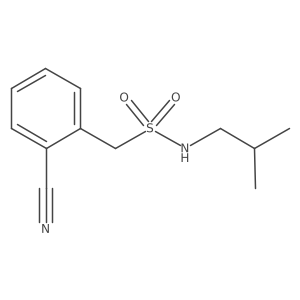 1-(2-cyanophenyl)-N-(2-methylpropyl)methanesulfonamide Structure