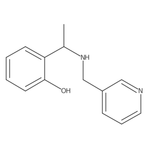 2-(1-((Pyridin-3-ylmethyl)amino)ethyl)phenol结构式
