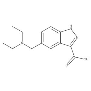 5-[(Diethylamino)methyl]-1h-indazole-3-carboxylic acid结构式