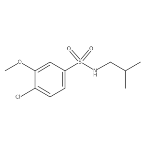 4-chloro-N-isobutyl-3-methoxybenzenesulfonamide结构式