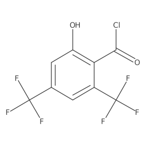 2,4-Bis(trifluoromethyl)-6-hydroxybenzoyl chloride结构式