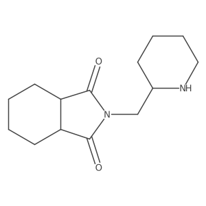 Hexahydro-2-(2-piperidinylmethyl)-1H-isoindole-1,3(2H)-dione Structure