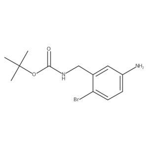 (5-Amino-2-bromobenzyl)carbamic Acid t-Butyl Ester Structure