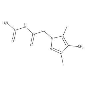2-(4-Amino-3,5-dimethyl-1h-pyrazol-1-yl)-N-carbamoylacetamide Structure