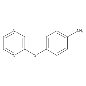 4-(Pyrazin-2-ylsulfanyl)aniline Structure