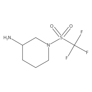 1-Trifluoromethanesulfonylpiperidin-3-amine Structure