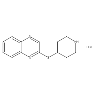 2-(Piperidin-4-ylthio)quinoxaline hydrochloride结构式