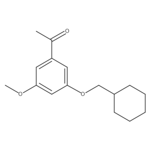 1-(3-Cyclohexylmethoxy-5-methoxyphenyl)ethanone结构式