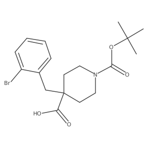 1-Boc-4-(2-bromobenzyl)Piperidine-4-Carboxylic Acid Structure