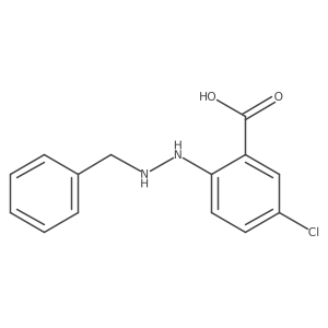 2-(2-Benzylhydrazino)-5-chlorobenzoic acid结构式